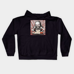 HEAVY METAL Mozzarella Cheese Art Kids Hoodie